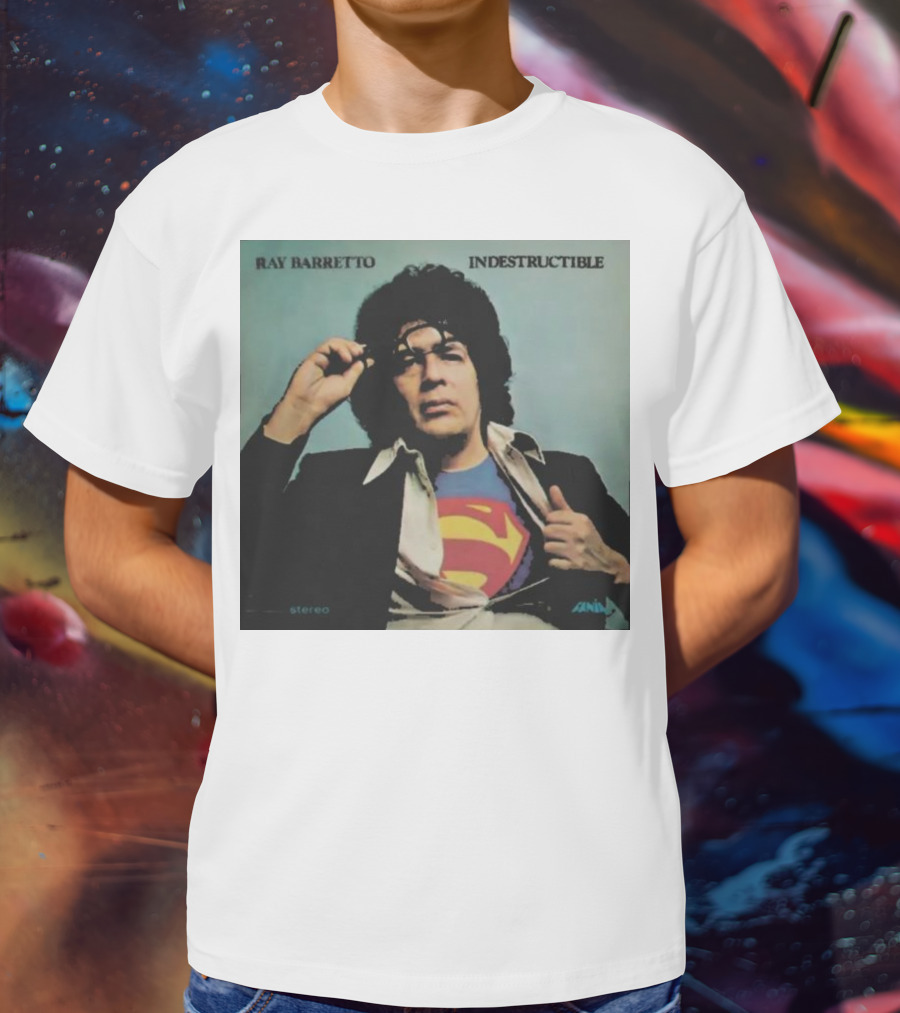 Ray Barretto Indestructible Superman Album Cover T-Shirt
