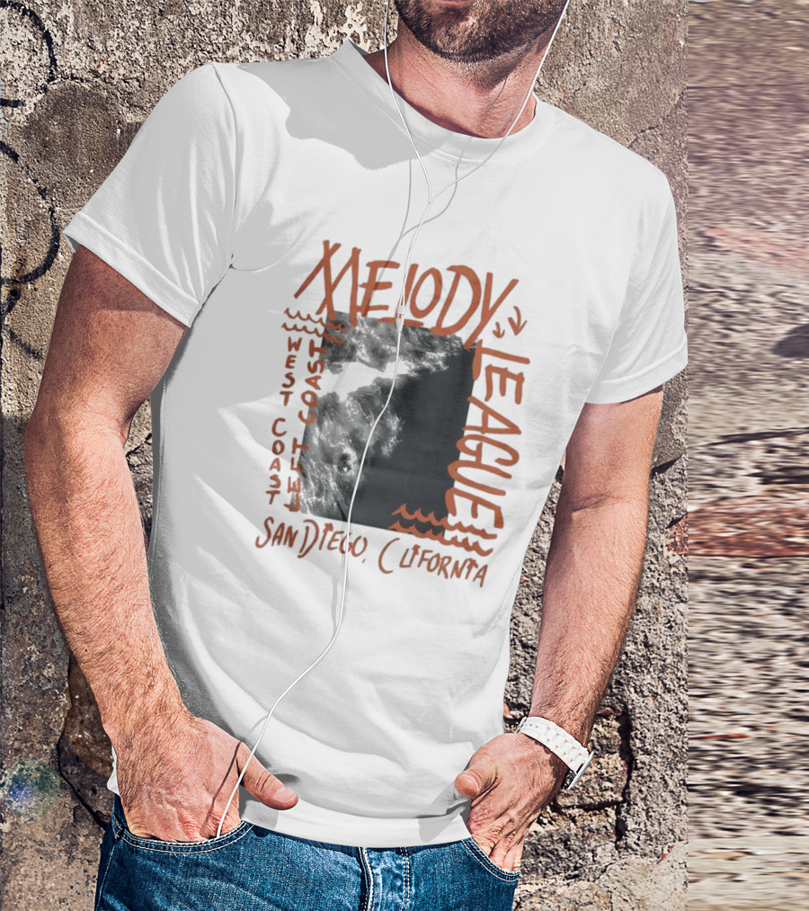 San Diego California Melody League West Coast Left Coast T-Shirt