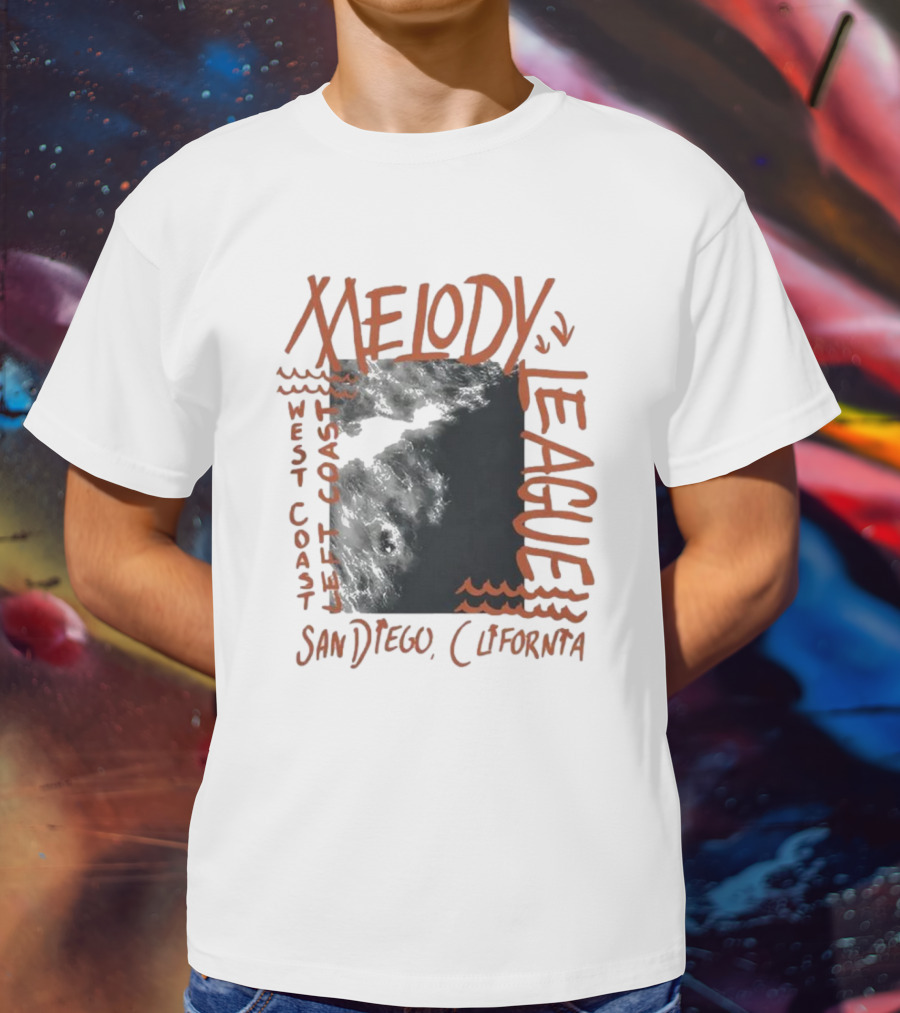 San Diego California Melody League West Coast Left Coast T-Shirt