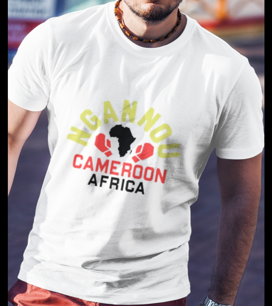 Ngannou Cameroon Africa Boxing Gloves Continent T-Shirt