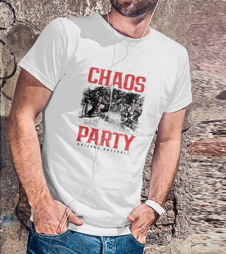 Chaos Party Arizona Baseball Rally Scene T-Shirt