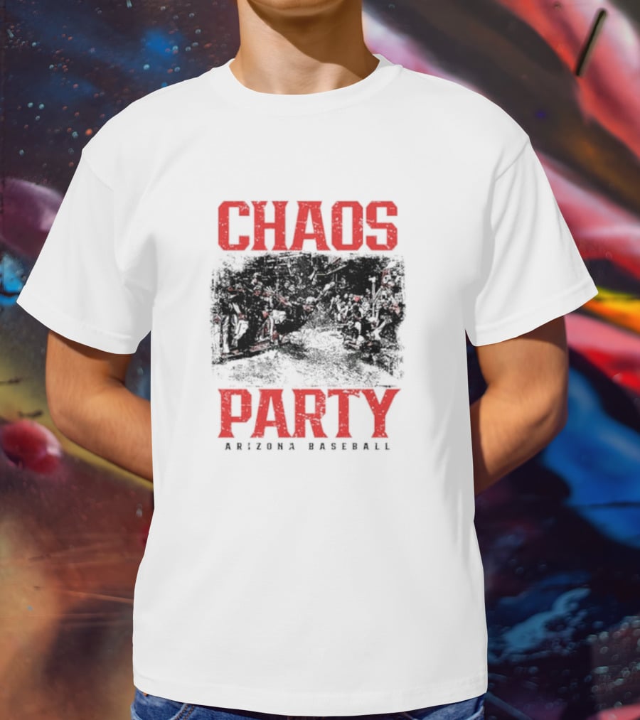 Chaos Party Arizona Baseball Rally Scene T-Shirt