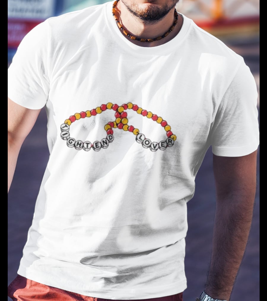Kansas City Chiefs Tight End Lover Red Yellow Friendship Bracelets T-Shirt