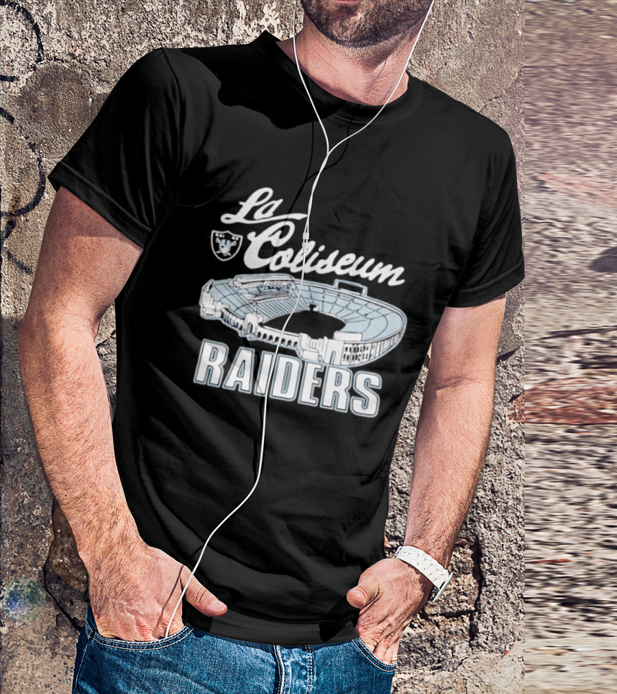 Los Angeles Memorial Coliseum Raiders Stadium T-Shirt