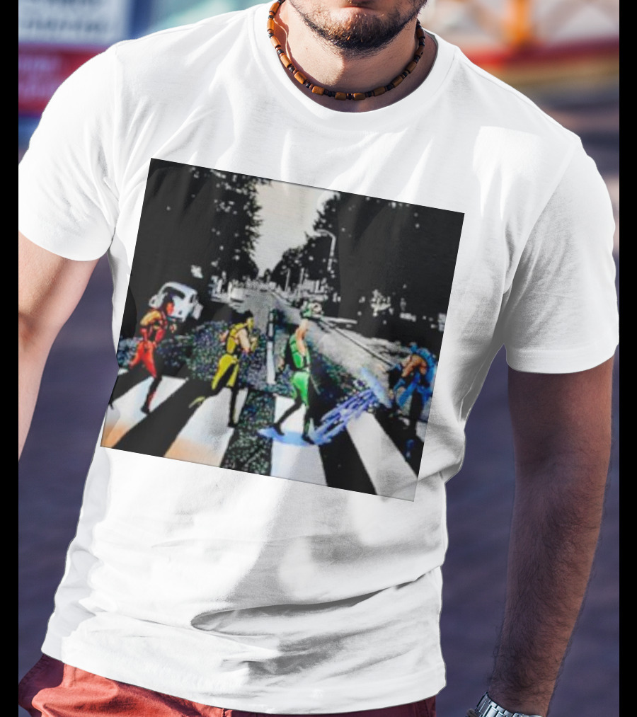 Mortal Kombat Characters Crossing Abbey Road T-Shirt