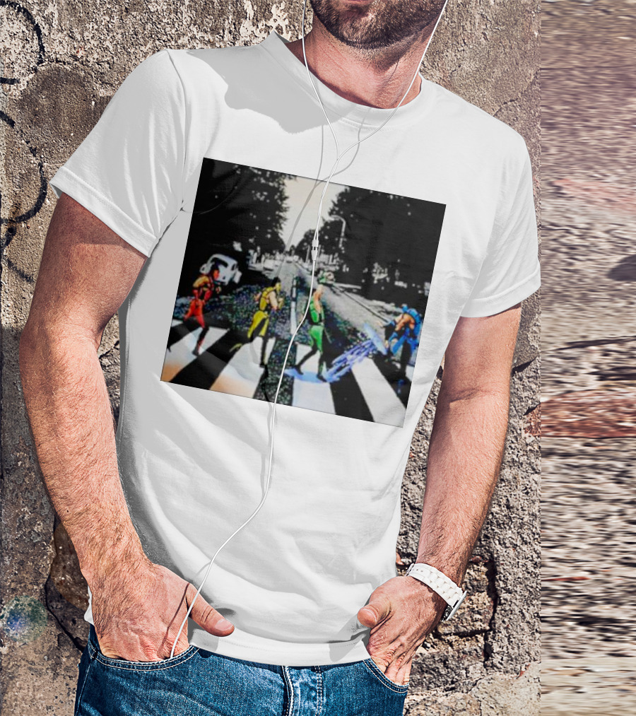 Mortal Kombat Characters Crossing Abbey Road T-Shirt