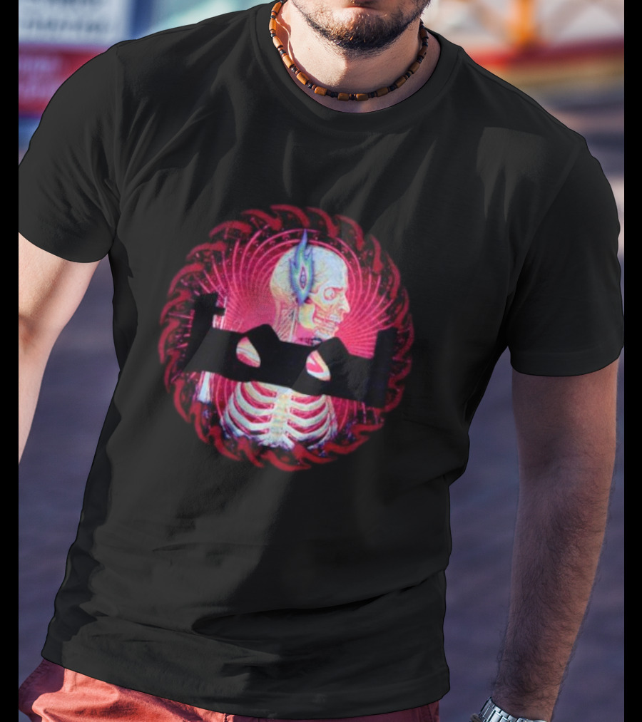Tool Sawblade Flaming Eye Skeleton Psychedelic T-Shirt