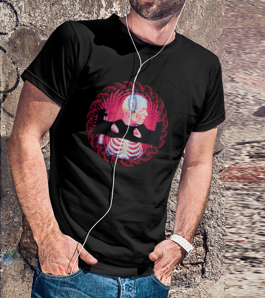 Tool Sawblade Flaming Eye Skeleton Psychedelic T-Shirt