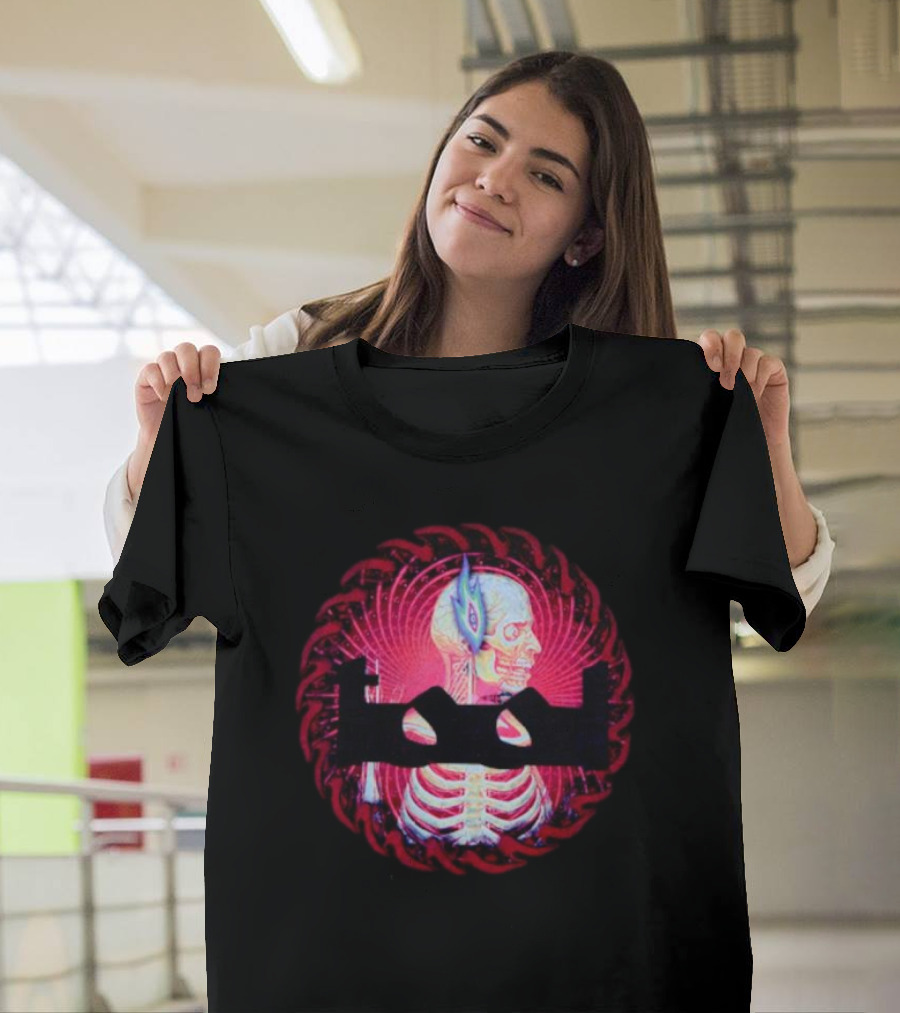 Tool Sawblade Flaming Eye Skeleton Psychedelic T-Shirt