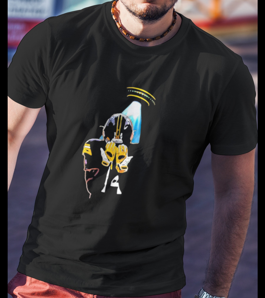 Wide Receiver Not From This Earth UFO Football Fusion Alien Receiver T-Shirt