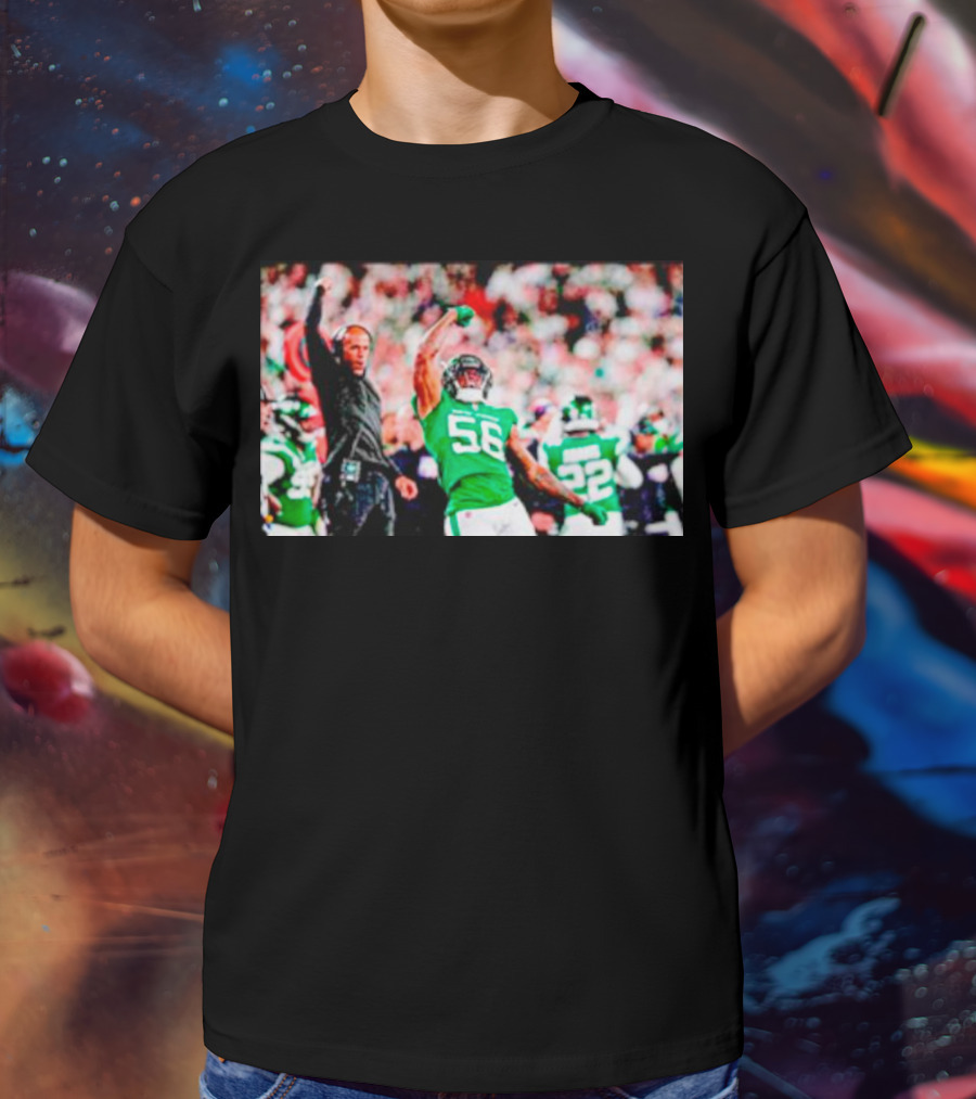Quincy Williams And Rob Saleh New York Jets Victory T-Shirt