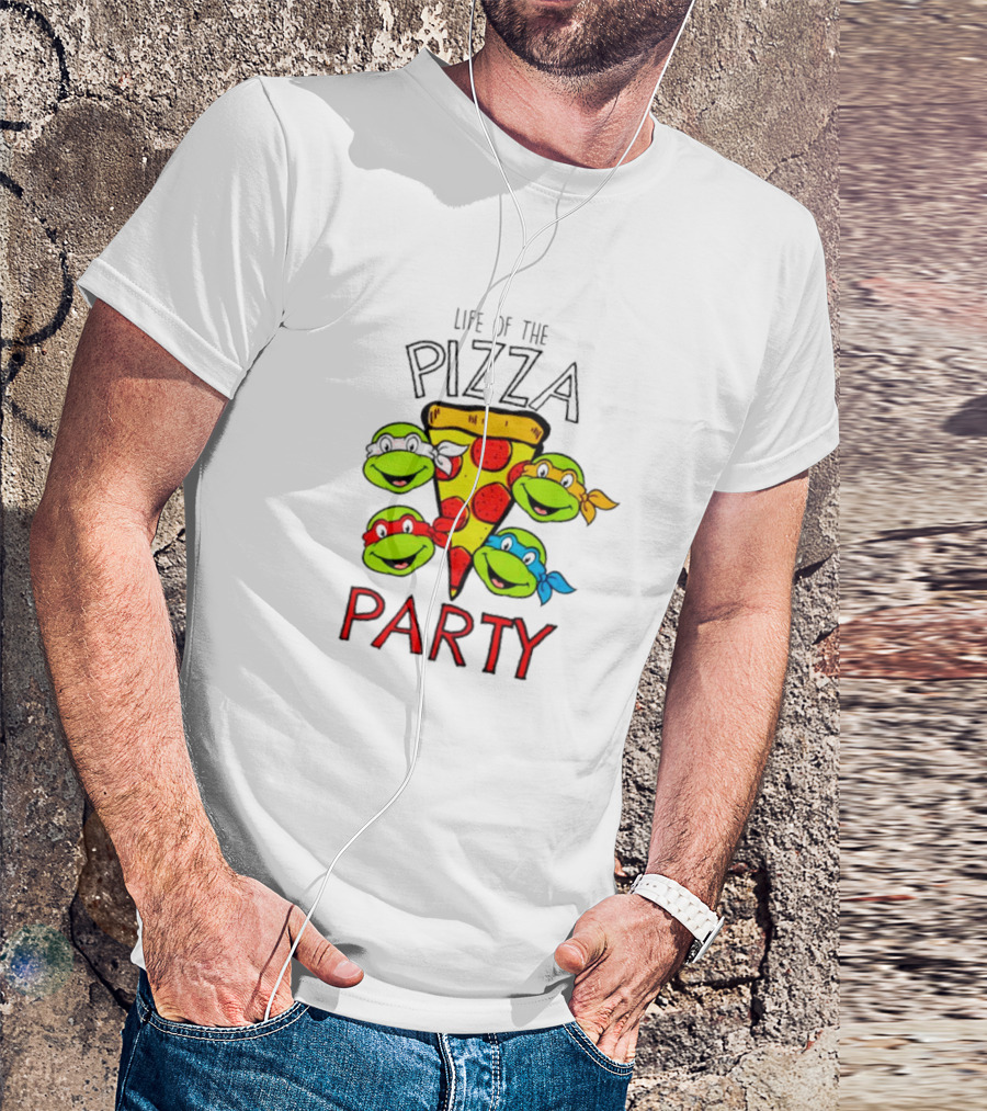 Life Of The Pizza Party Teenage Mutant Ninja Turtles Boys T-Shirt