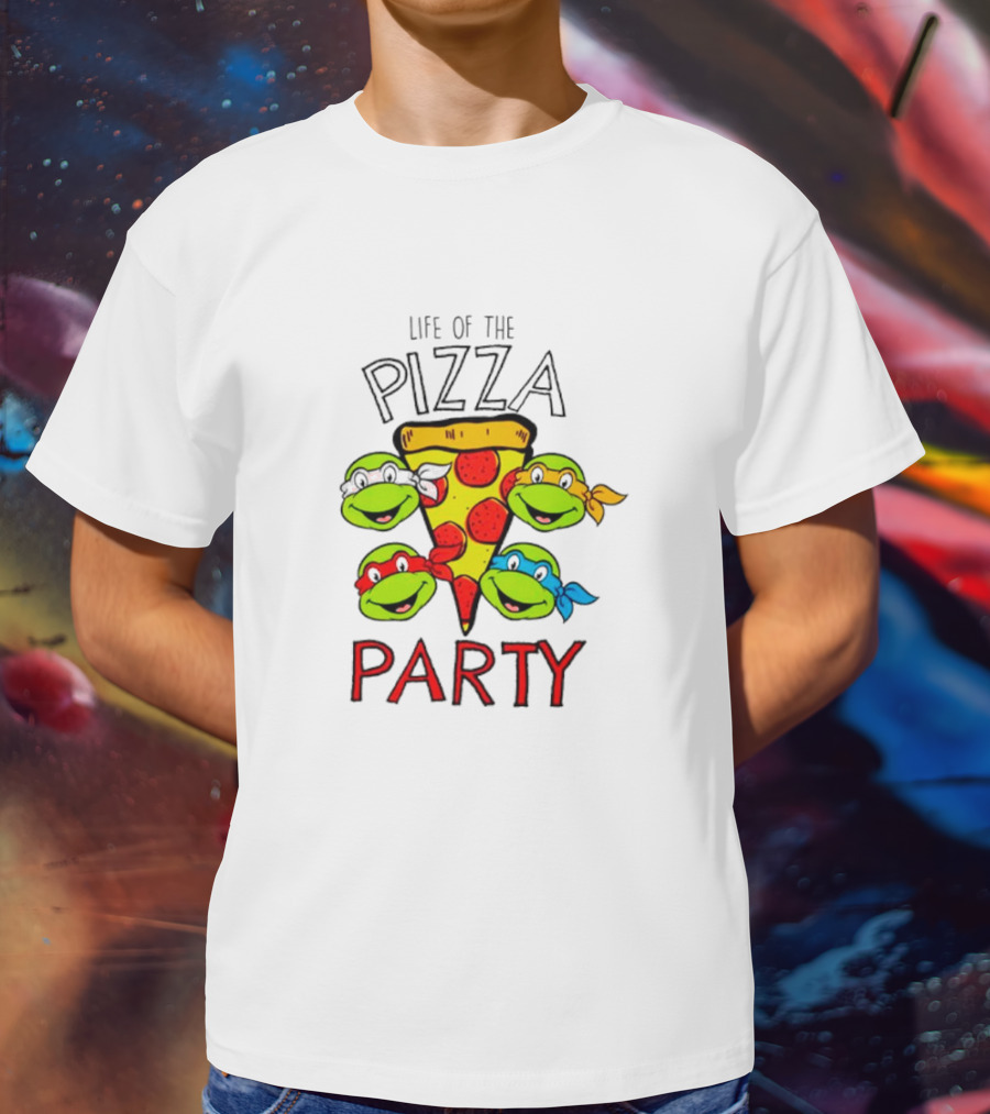 Life Of The Pizza Party Teenage Mutant Ninja Turtles Boys T-Shirt