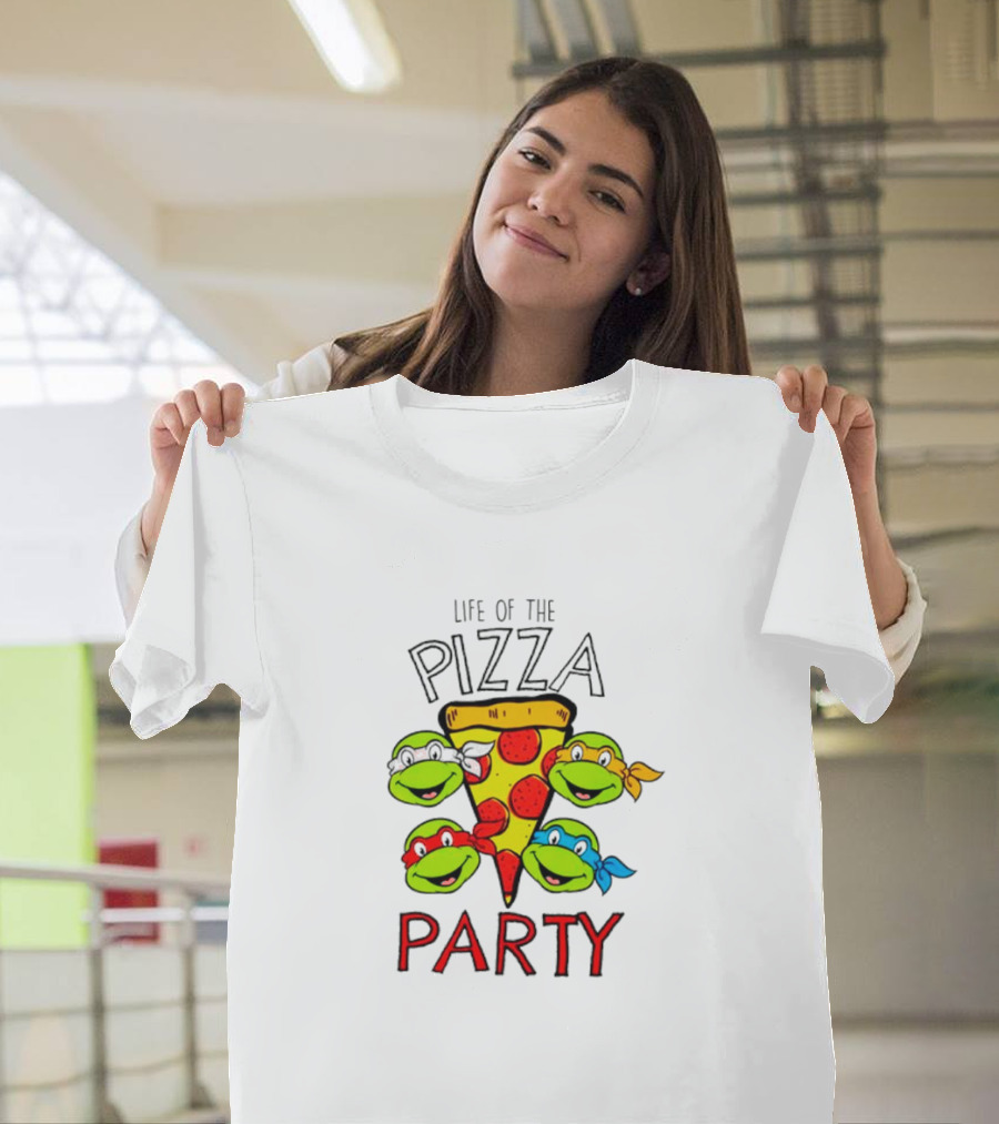Life Of The Pizza Party Teenage Mutant Ninja Turtles Boys T-Shirt