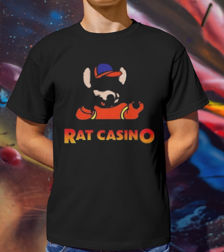 When I Die Bury Me At The Rat Casino Fun Dice Mascot T-Shirt