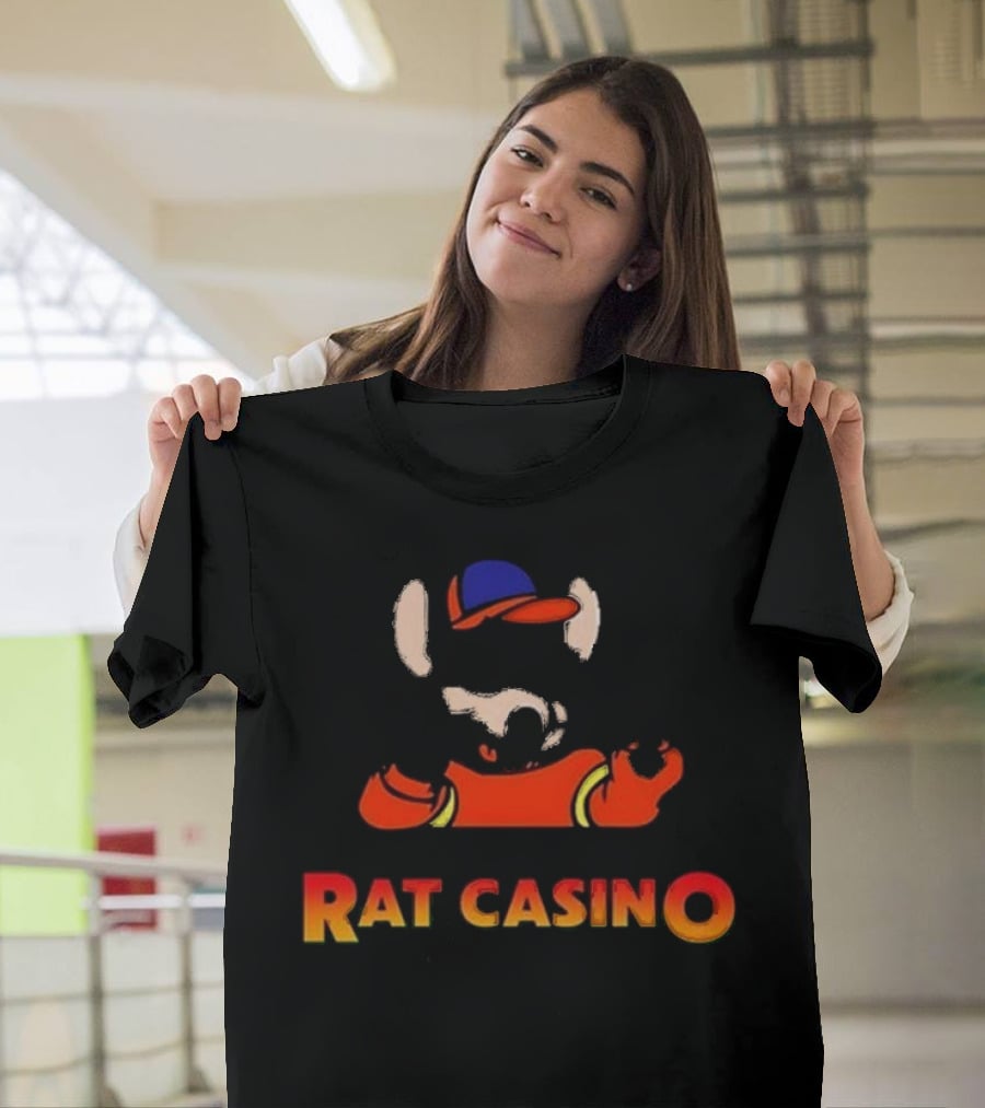 When I Die Bury Me At The Rat Casino Fun Dice Mascot T-Shirt