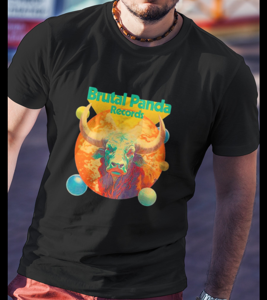 Brutal Panda Records Cosmic Taurus Planetary Aura T-Shirt