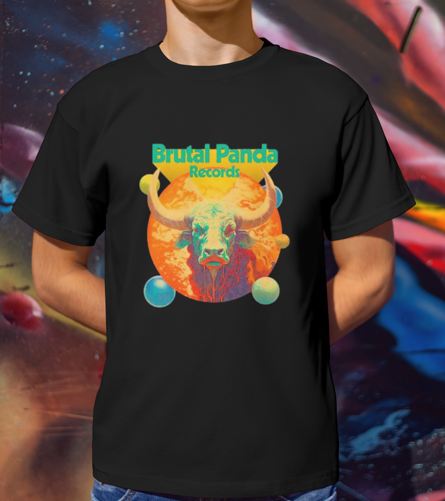 Brutal Panda Records Cosmic Taurus Planetary Aura T-Shirt