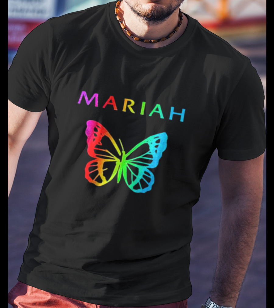 Mariah Carey Rainbow Butterfly Pride T-Shirt