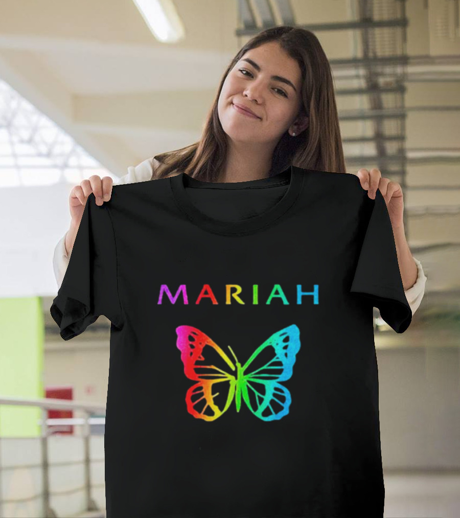 Mariah Carey Rainbow Butterfly Pride T-Shirt