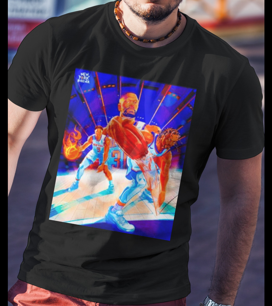 New York Forever Basketball Fireball Legends Stadium Action T-Shirt