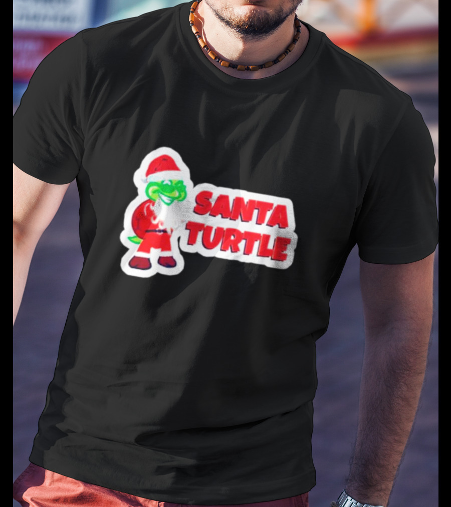Santa Turtle Christmas Cheer T-Shirt