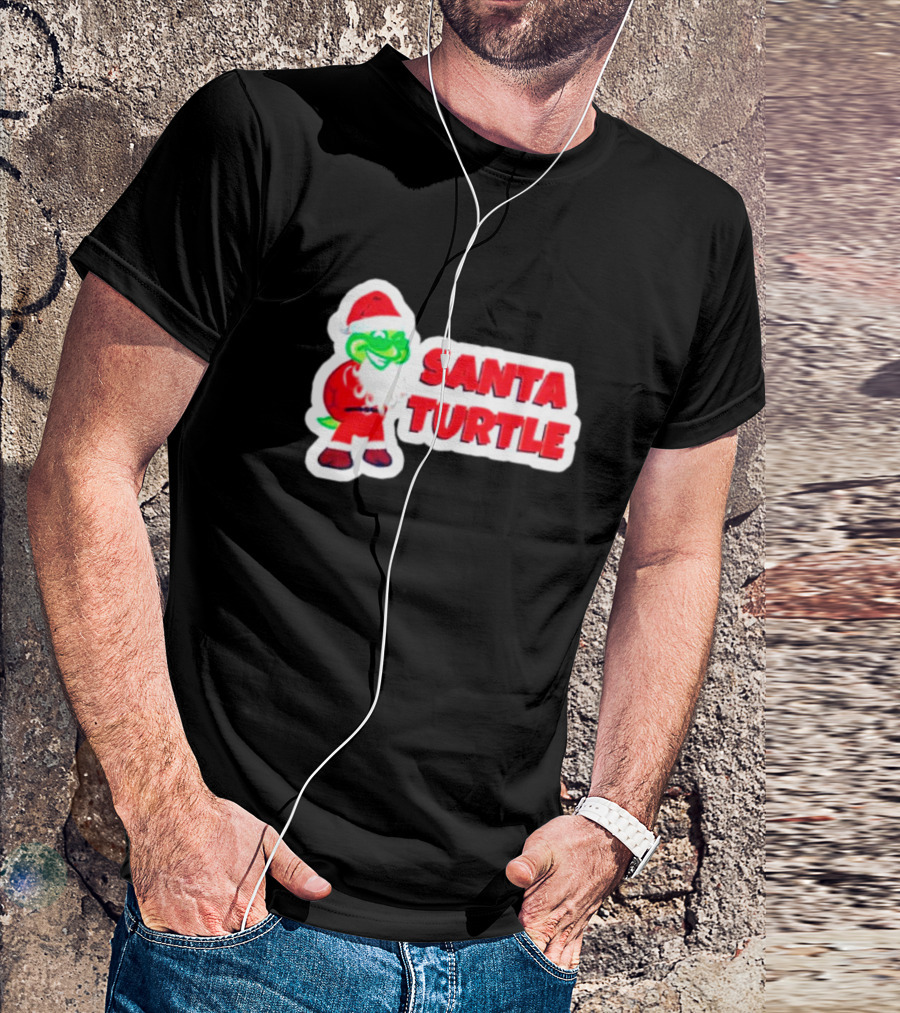 Santa Turtle Christmas Cheer T-Shirt