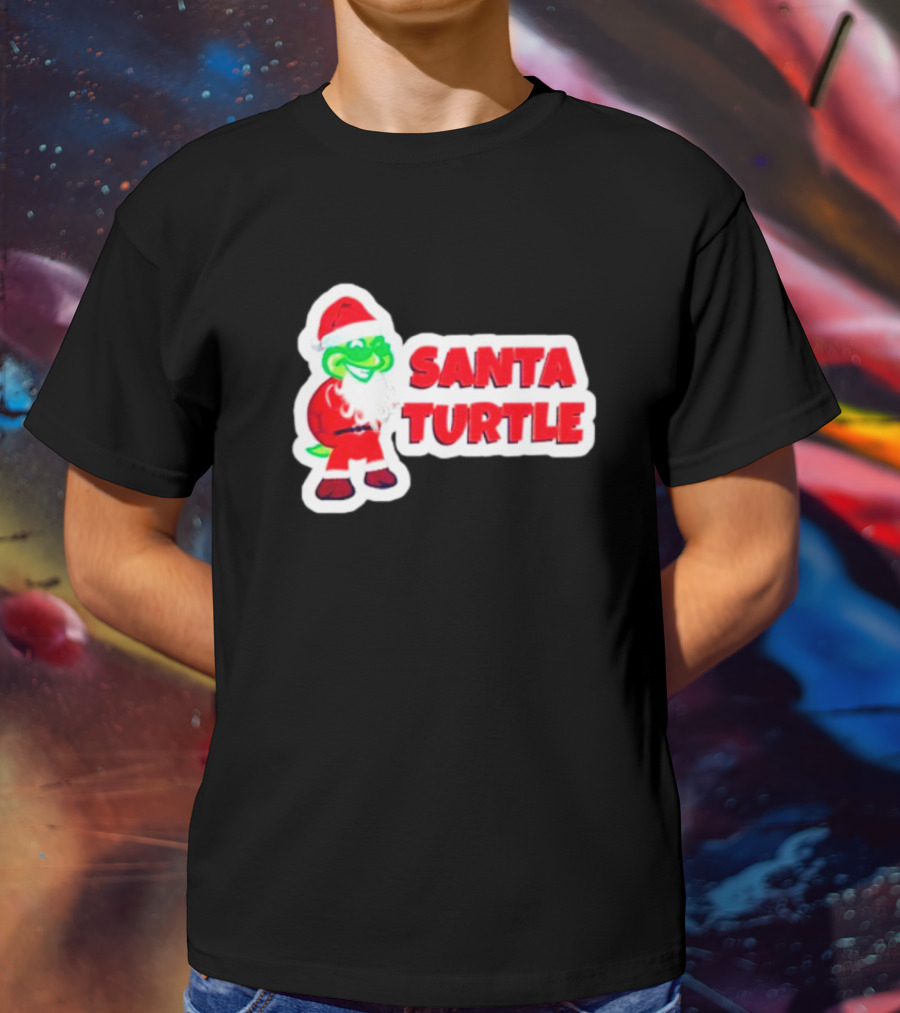 Santa Turtle Christmas Cheer T-Shirt