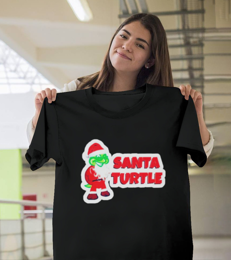 Santa Turtle Christmas Cheer T-Shirt