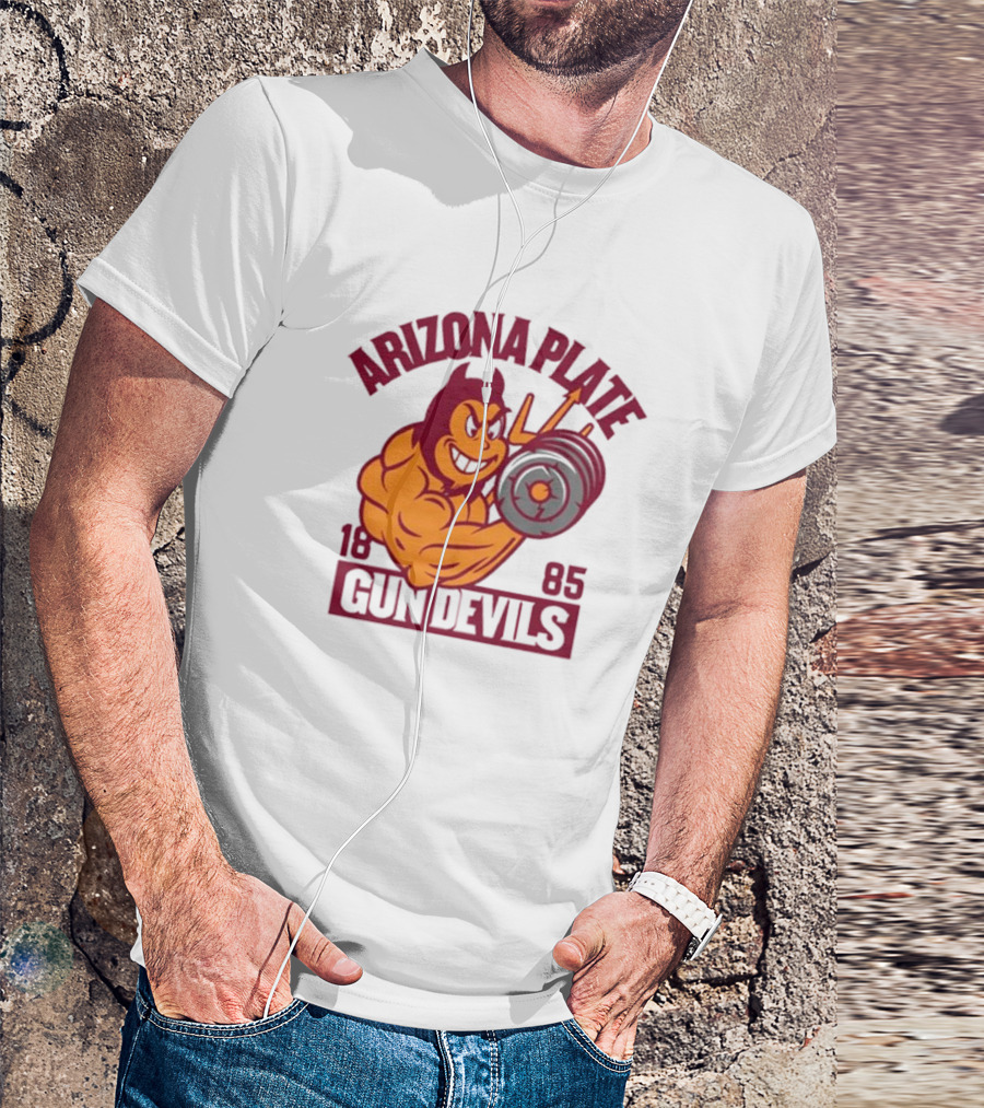 Arizona Plate 1885 Gun Devils Weightlifting Demon T-Shirt