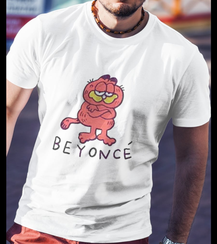 Beyoncé Garfield Cartoon Style Character T-Shirt