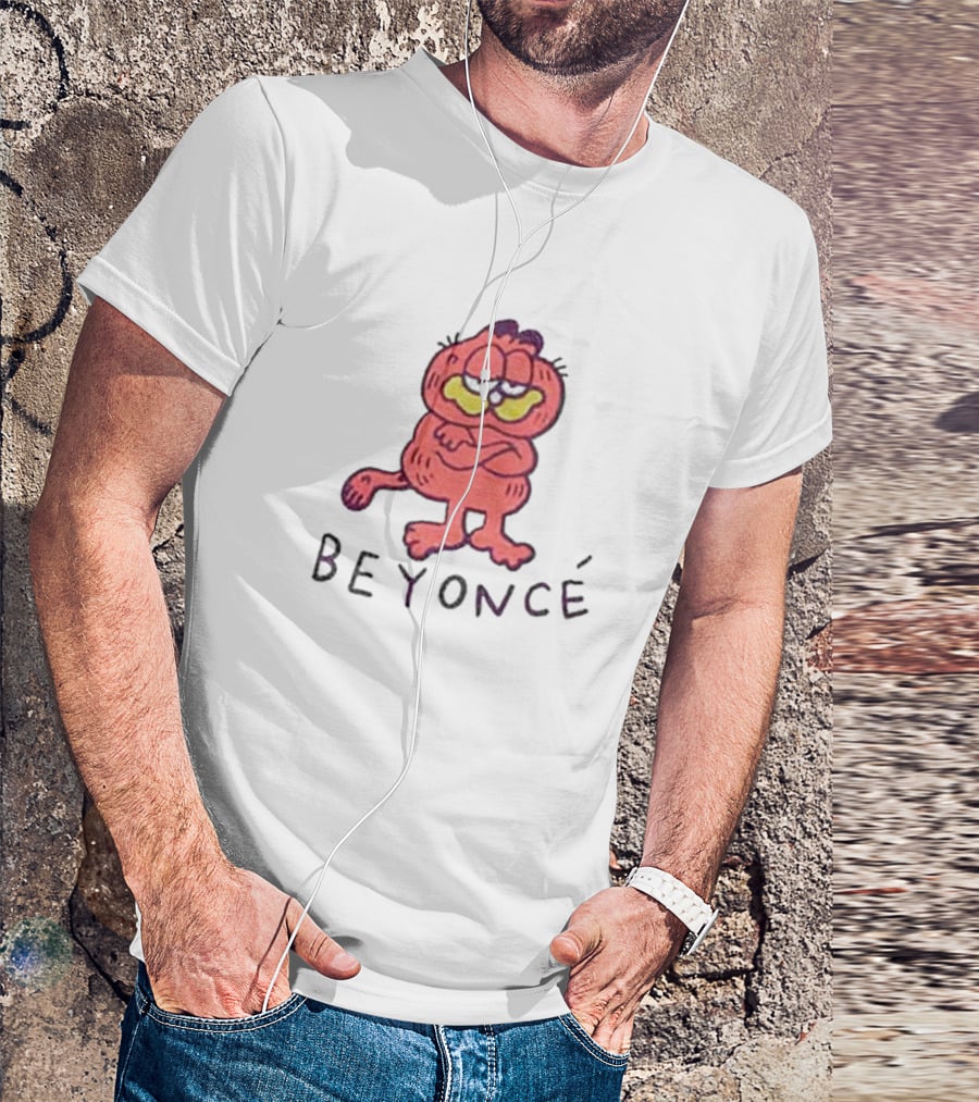 Beyoncé Garfield Cartoon Style Character T-Shirt
