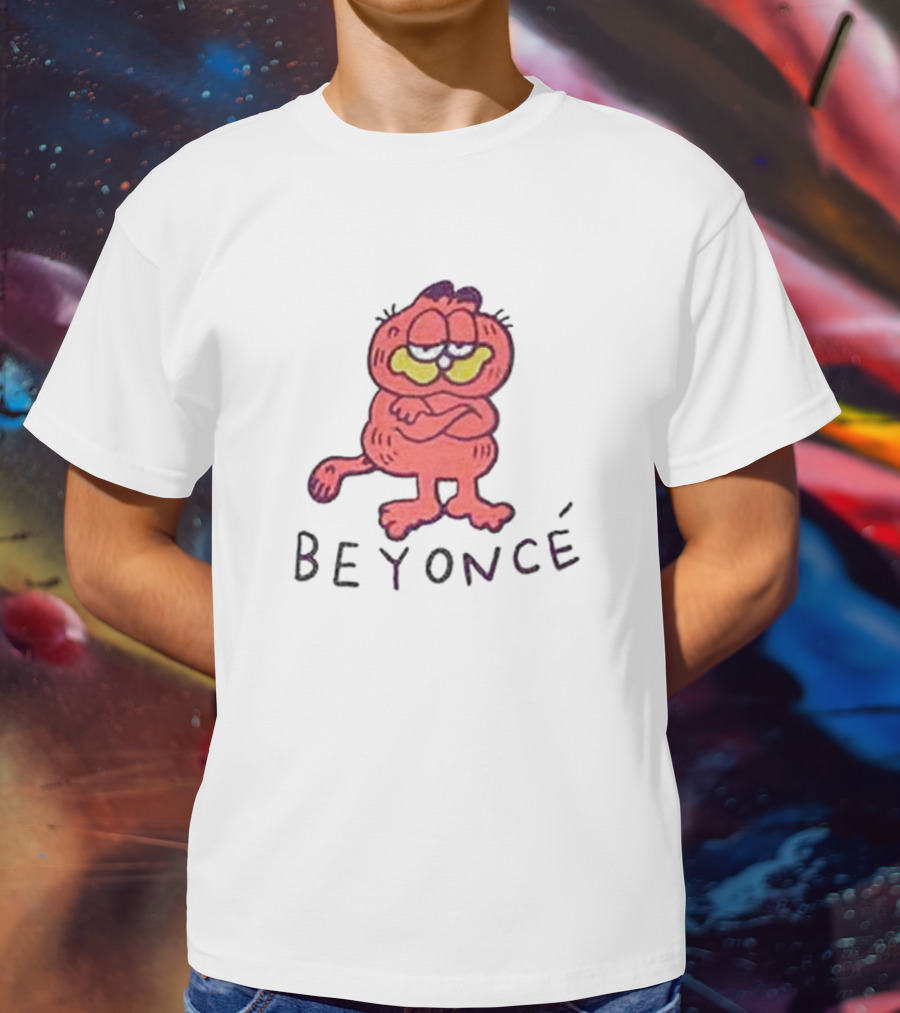 Beyoncé Garfield Cartoon Style Character T-Shirt