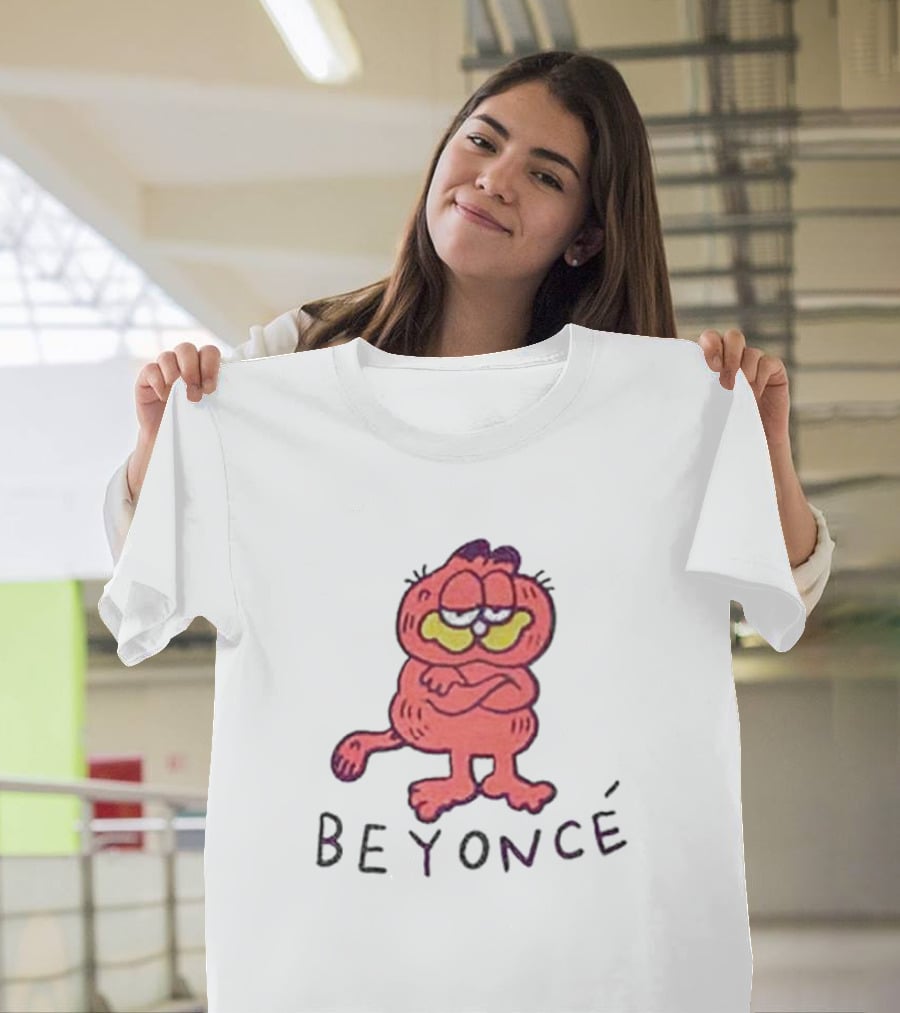 Beyoncé Garfield Cartoon Style Character T-Shirt
