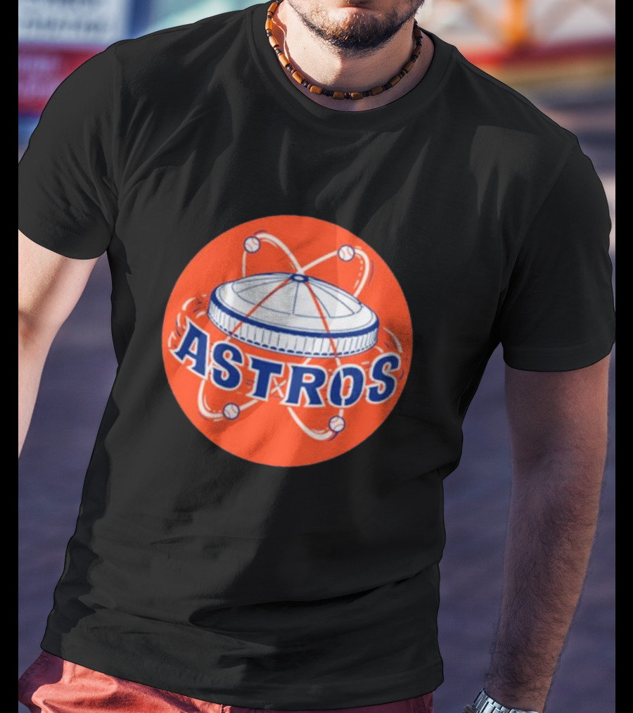 Astros Houston Baseball Retro Dome Circle T-Shirt