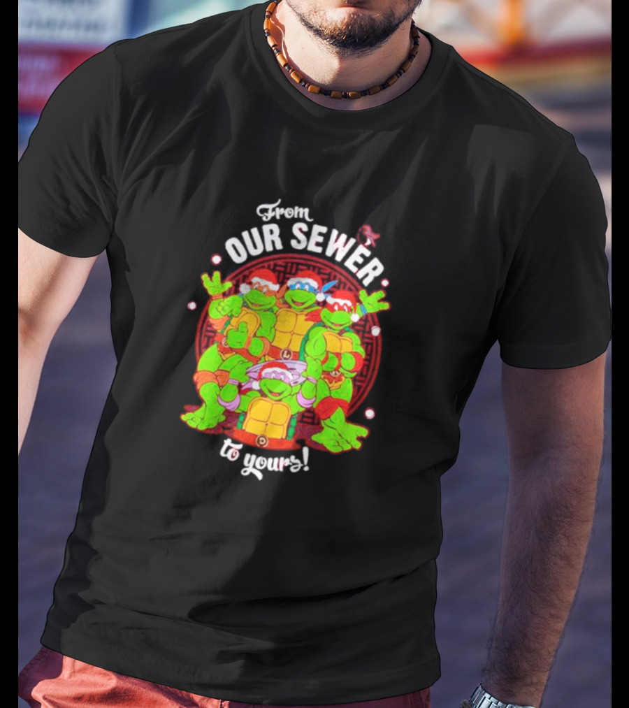 Teenage Mutant Ninja Turtles From Our Sewer To Yours Pizza Party Circular T-Shirt