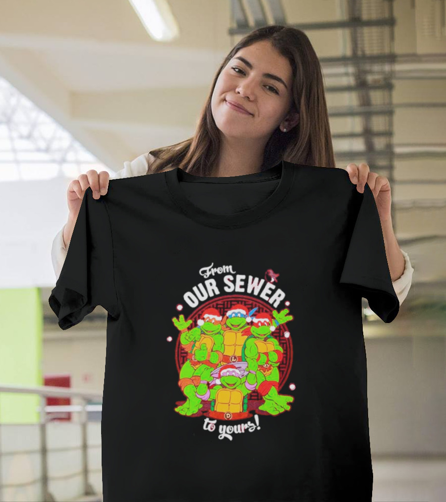 Teenage Mutant Ninja Turtles From Our Sewer To Yours Pizza Party Circular T-Shirt
