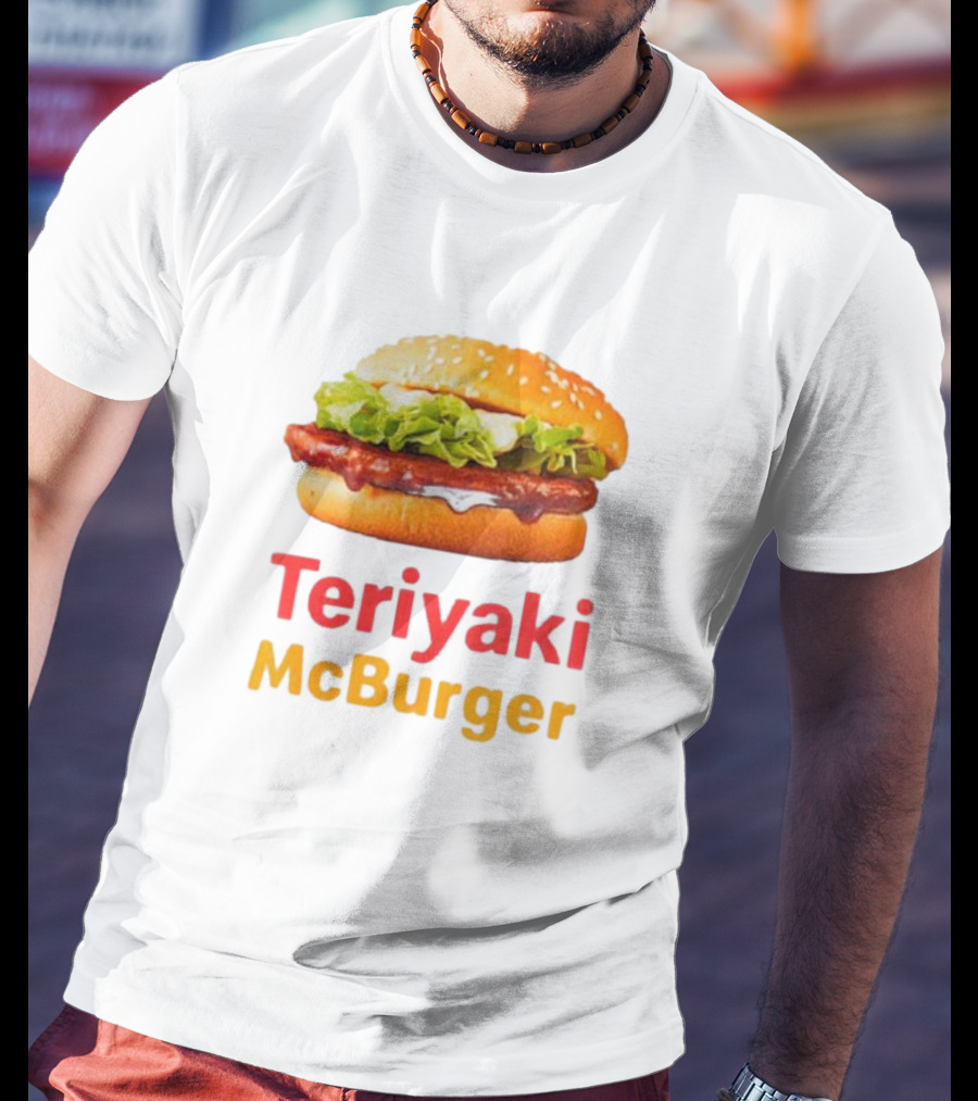 Teriyaki McBurger Sesame Bun Lettuce Sauce T-Shirt