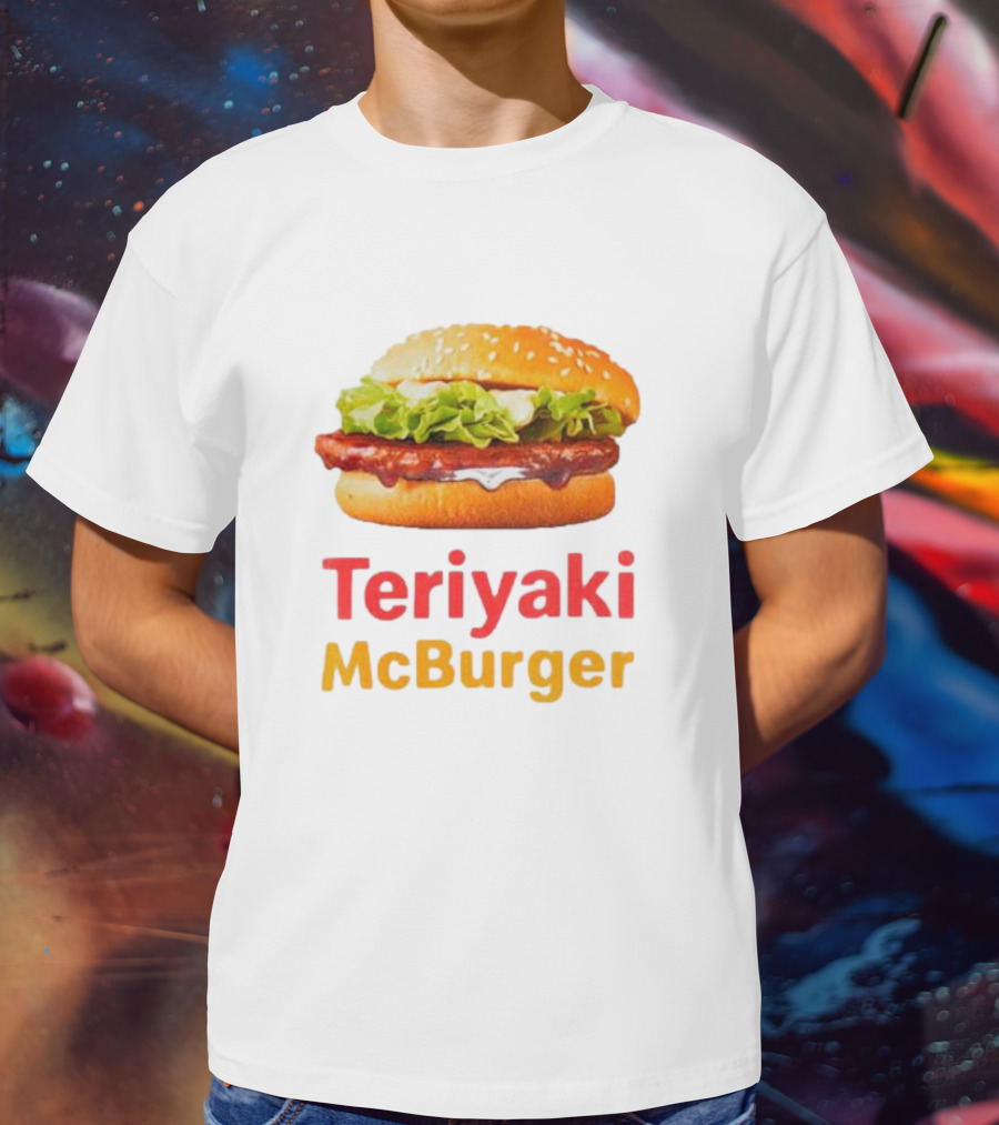 Teriyaki McBurger Sesame Bun Lettuce Sauce T-Shirt
