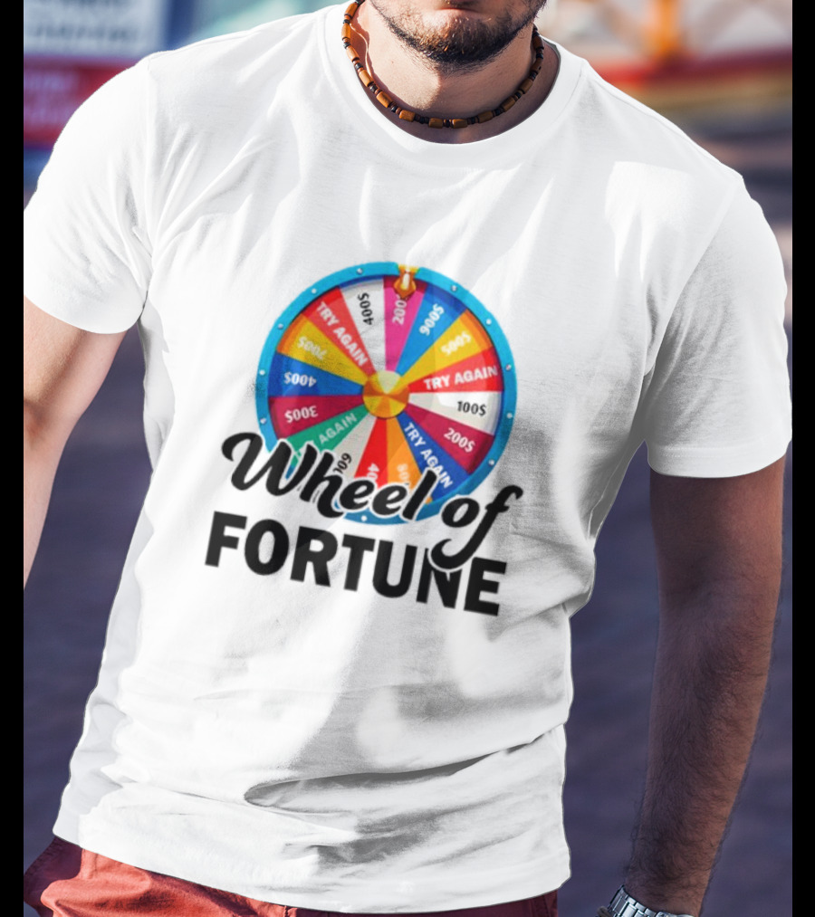 Wheel Of Fortune Colorful Prize Spin 1000s 500s 200s Try Again T-Shirt