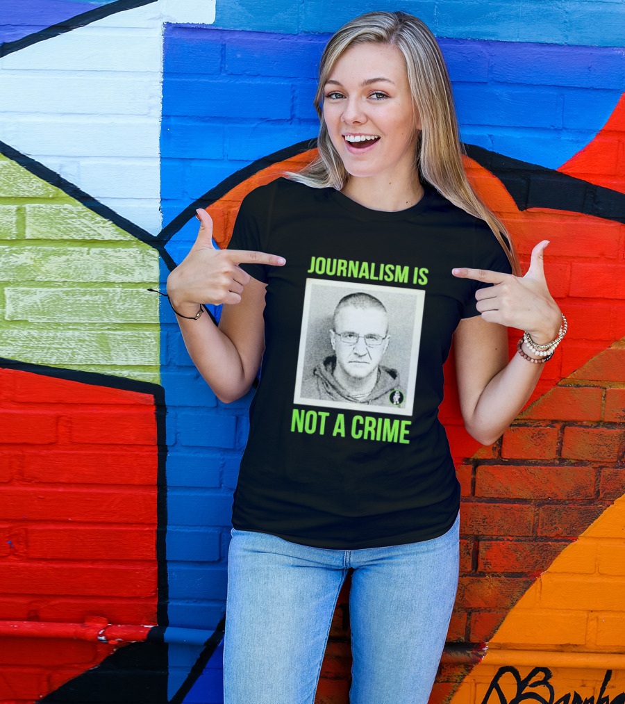 Aidan Kearney Journalism Is Not A Crime Mugshot Image T-Shirt