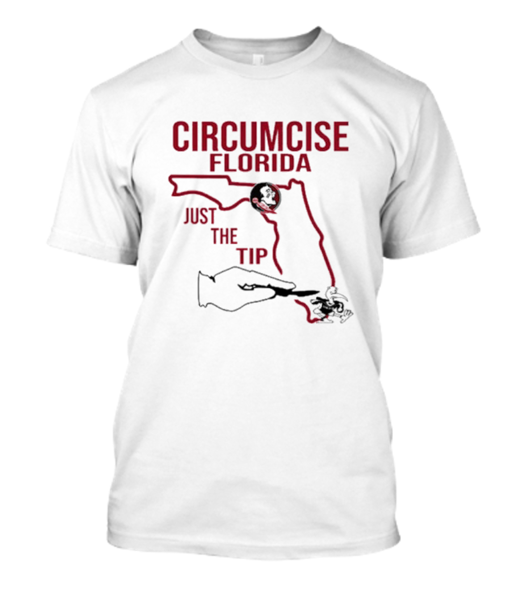 Circumcise Florida Just The Tip Map T-Shirt
