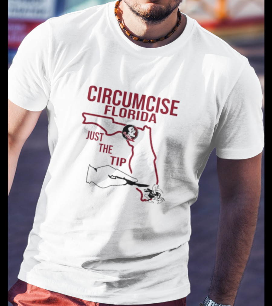Circumcise Florida Just The Tip Map T-Shirt