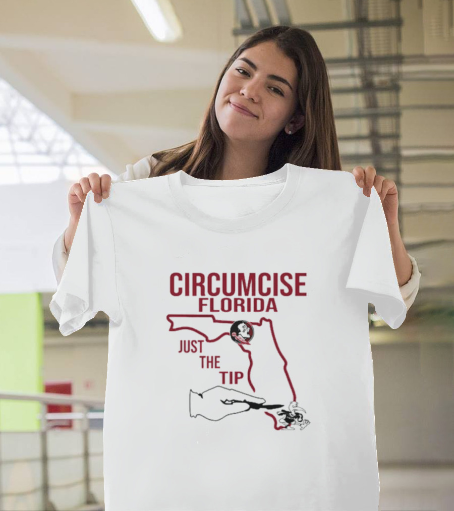 Circumcise Florida Just The Tip Map T-Shirt