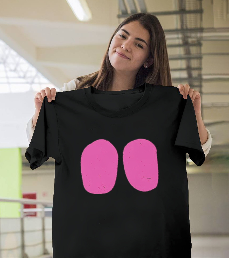Night Rider Eyes Neon Pink Ovals T-Shirt