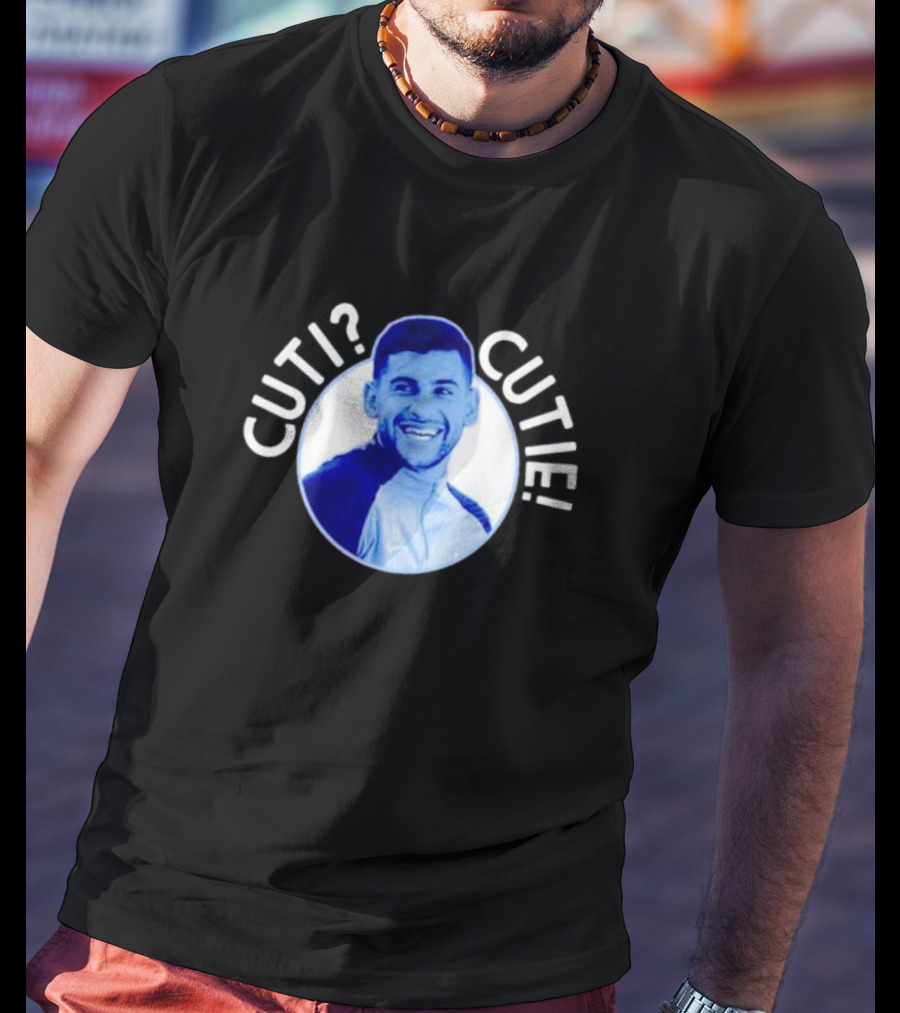 Cuti? Cutie Cristian Romero Blue T-Shirt