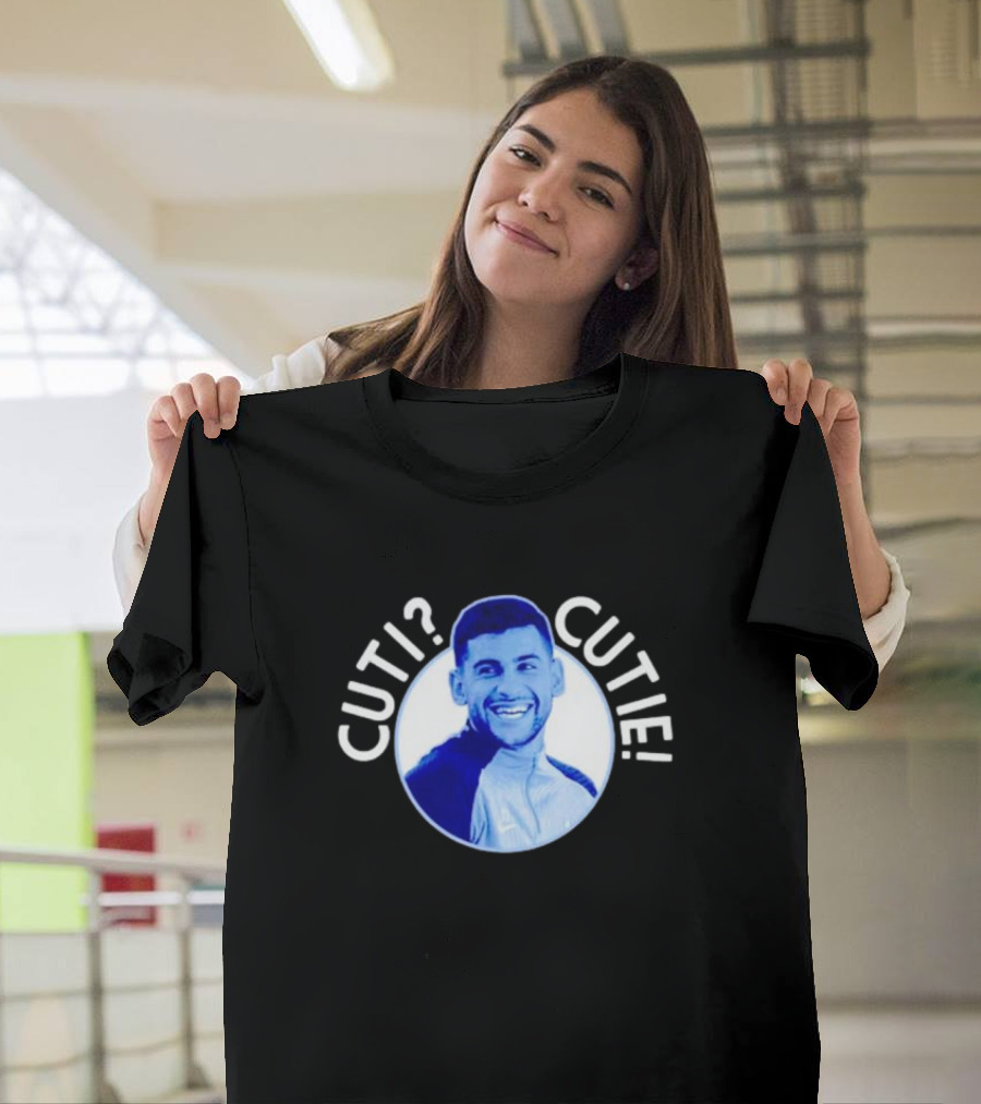 Cuti? Cutie Cristian Romero Blue T-Shirt