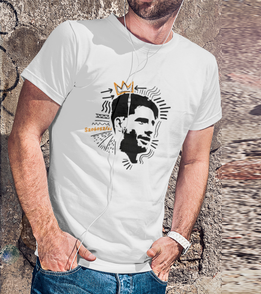 Dominik Szoboszlai Liverpool Iconic Crown Sketch T-Shirt