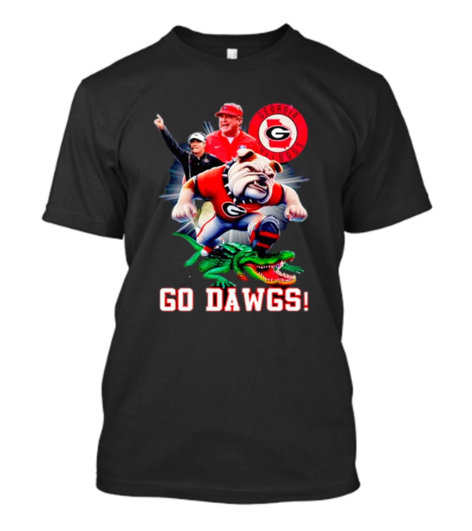 Georgia Bulldogs Go Dawgs Coaches Mascot Gator Rivalry T-Shirt