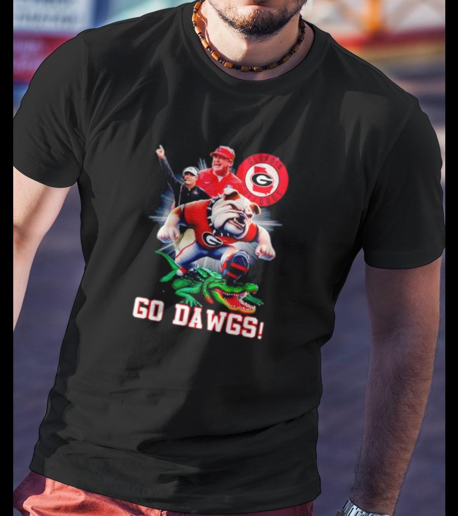 Georgia Bulldogs Go Dawgs Coaches Mascot Gator Rivalry T-Shirt